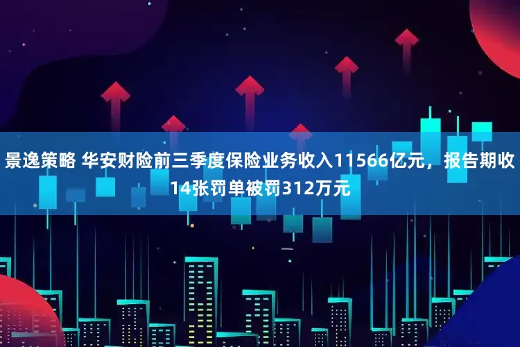 景逸策略 华安财险前三季度保险业务收入11566亿元，报告期收14张罚单被罚312万元